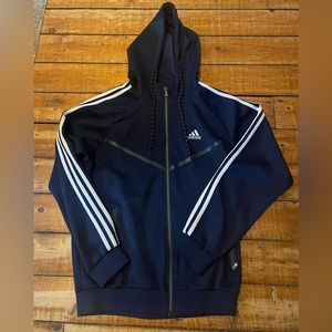Men’s XL Navy Blue Adidas Zip-Up Track Jacket